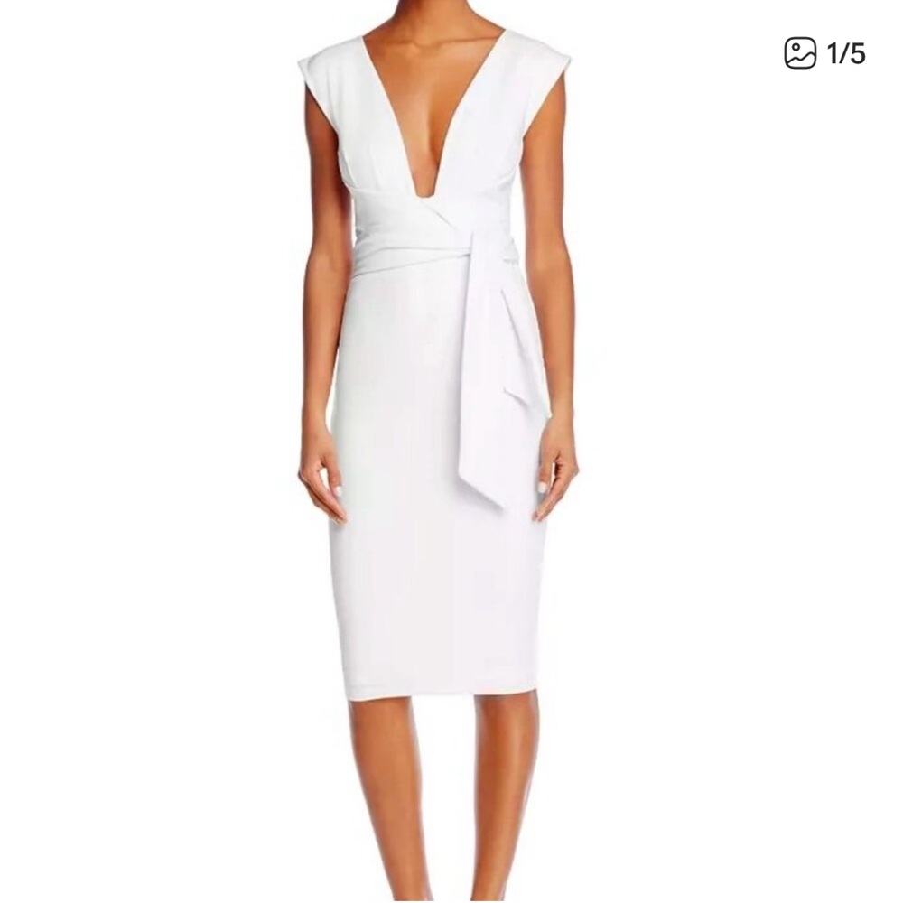 Nookie White Royal Dress With Tie Waist